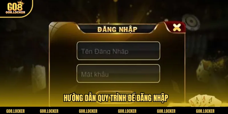 Hướng dẫn quy trình để đăng nhập